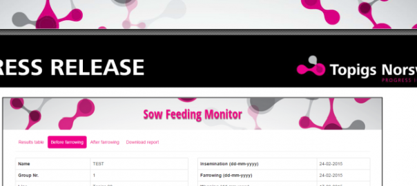 Topigs Norsvin introduces online Sow